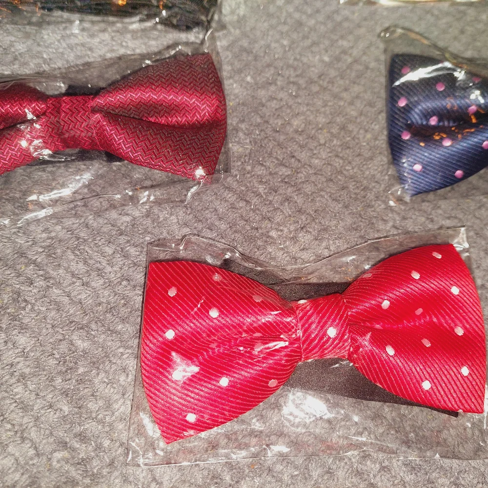 Young Boy Bow Tie - Lot of 5 pieces. Set of Colorful Bow Ties